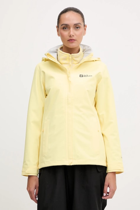 Μπουφάν Jack Wolfskin Trailtime 2L χρώμα: μαύρο, A63902