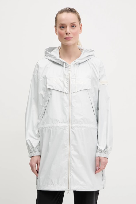 Парка Napapijri Skidoo дамска в сиво преходен модел NP0A4IFG2061