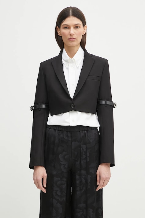 Sako Coperni Hybrid Cropped Tailored černá barva, COPV74F3004