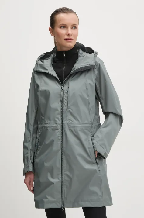 Helly Hansen geacă de ploaie Westport femei, culoarea verde, 54342