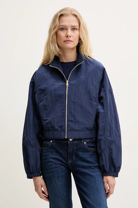 Μπουφάν Guess FLORIE χρώμα: ναυτικό μπλε, W5GL18 WH5X2