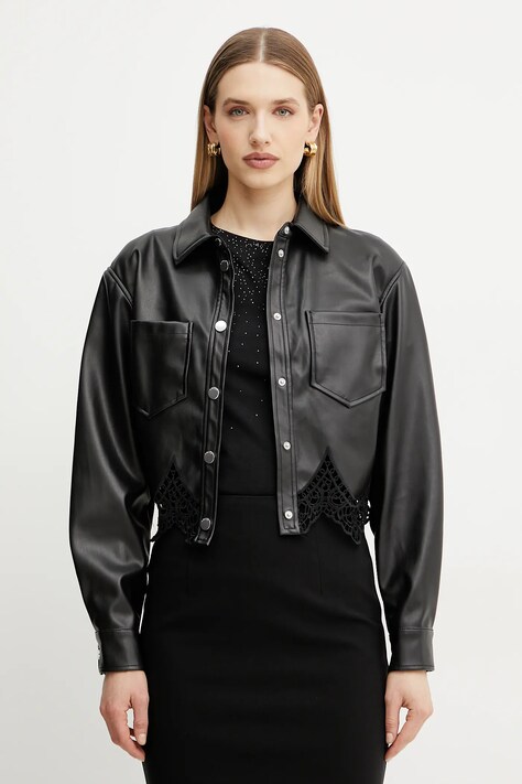 Guess kurtka CLOTHILDE kolor czarny przejściowa W5GL22 WH6P0