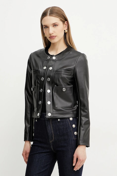 Μπουφάν Guess NOVA χρώμα: μαύρο, W5GL25 K8S30