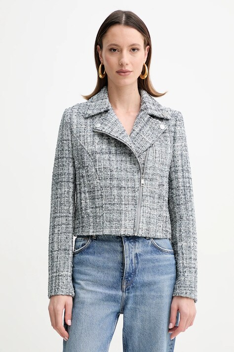 Bunda Guess SADIE modrá barva, přechodná, W5GL35 WH7I0