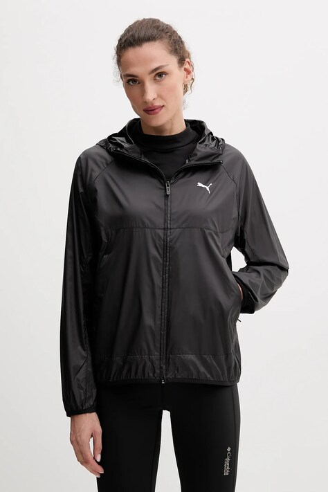 Puma kurtka kolor czarny przejściowa oversize 629907