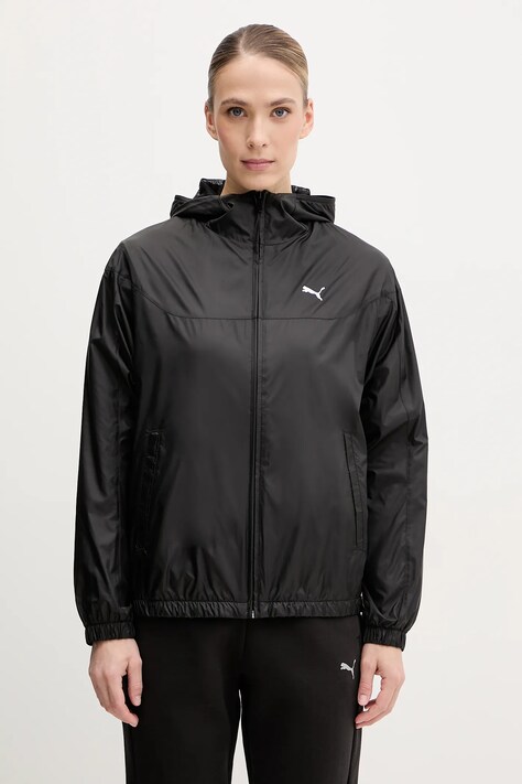 Puma windbreaker culoarea negru, de tranzitie, 685134