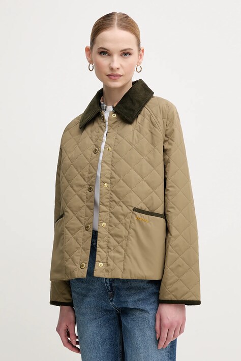 Jakna Barbour Anise boja: zelena, za prijelazno razdoblje, oversize, LQU1813GN32
