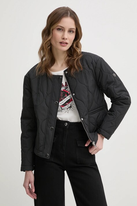 Morgan geaca GBOWIE femei, culoarea negru, de tranzitie, GBOWIE