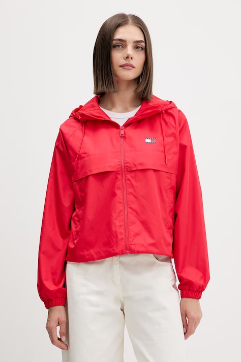 Tommy Jeans átmeneti kabát női piros DW0DW20672