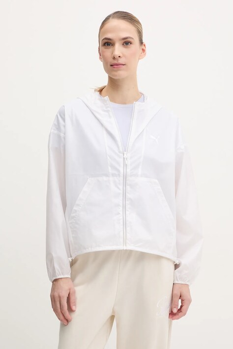 Puma geacă culoarea alb, de tranzitie, oversize, 629917
