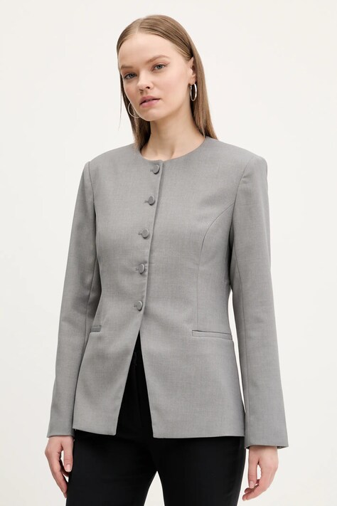 Sako Abercrombie & Fitch šedá barva, KI144-5060