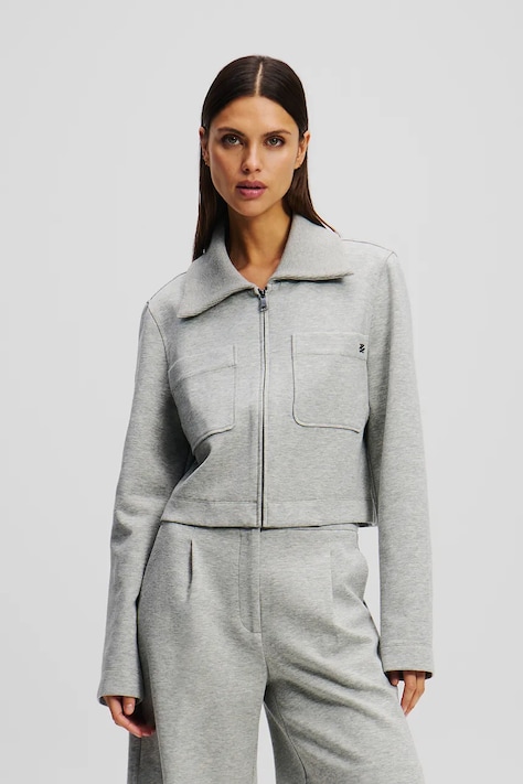 Куртка Karl Lagerfeld колір сірий перехідна A2W20069