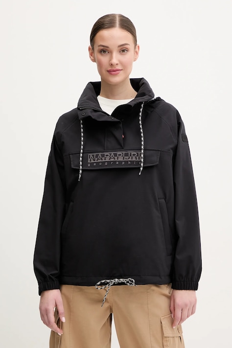 Napapijri jacket Rainforest Dune black color NP0A4IKZ9411