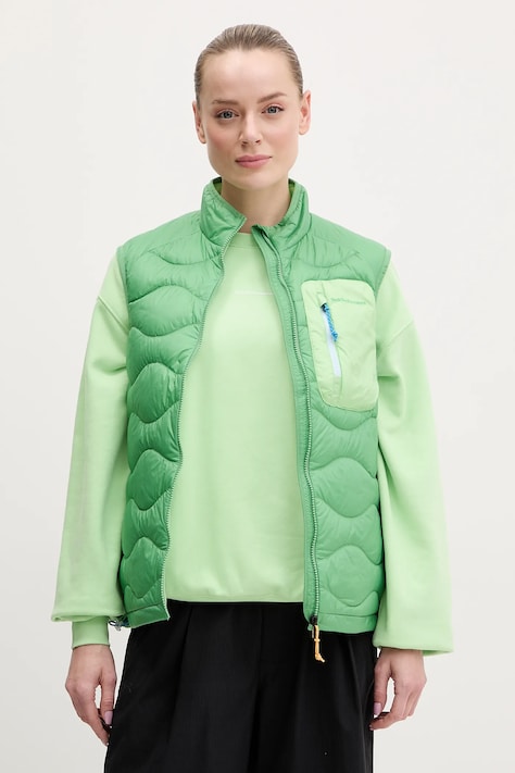 Peak Performance vestă Helium Utility femei, culoarea verde, de iarna, G80345