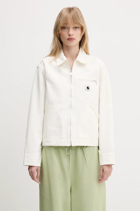 Carhartt WIP cotton jacket OG Detroit Jacket beige color I034844
