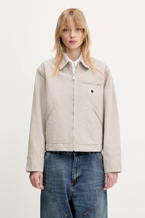 Бавовняна куртка Carhartt WIP OG Detroit Jacket колір бежевий перехідна I034879