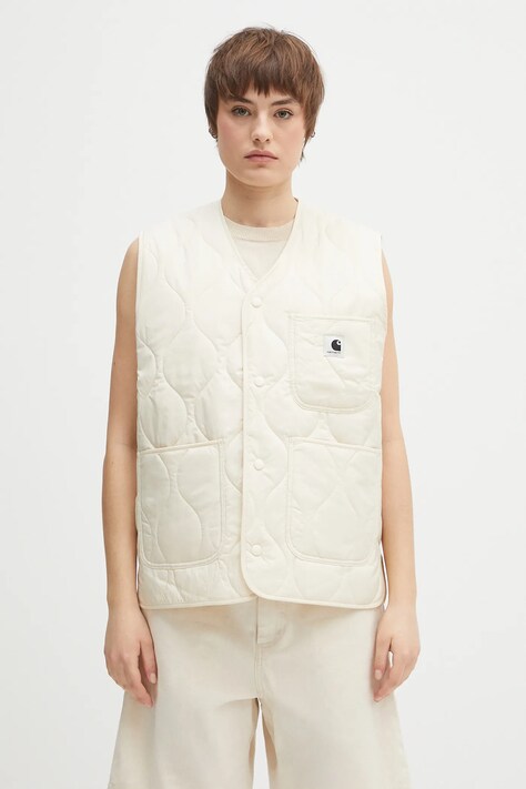 Carhartt WIP vest Skyler Vest beige color I032991
