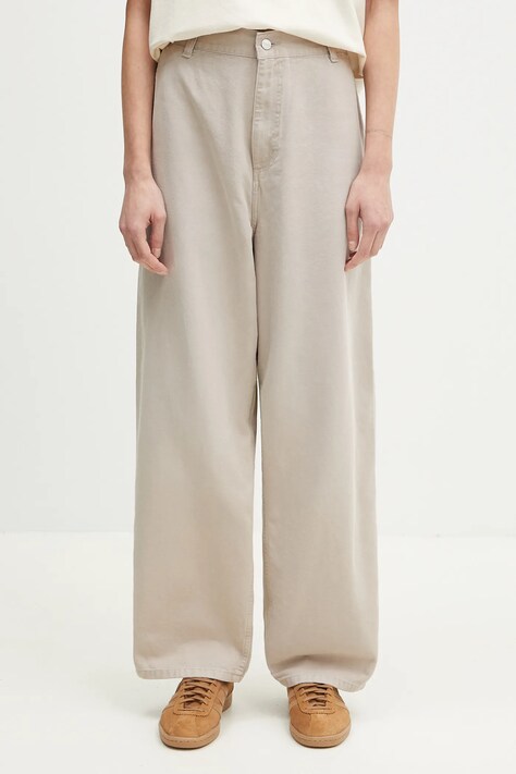 Παντελόνι Carhartt WIP Brandon Single Knee Pant χρώμα: μπεζ, I034838