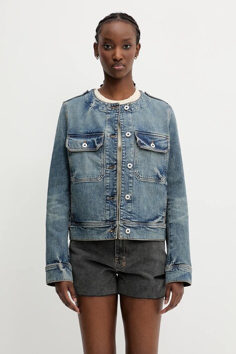 Kenzo denim jacket blue color FF52DV2506S7.DS