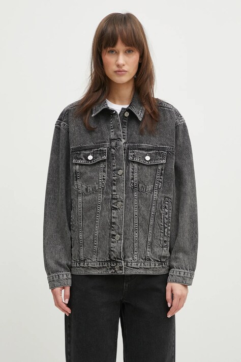 Бавовняна куртка Anine Bing Rory Jacket колір сірий перехідна A.01.10878
