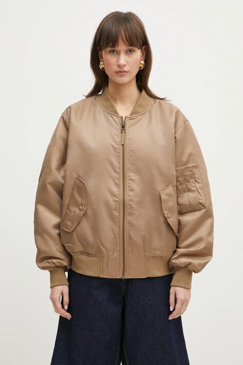 Anine Bing giacca bomber Leon Bomber colore verde A.01.10490