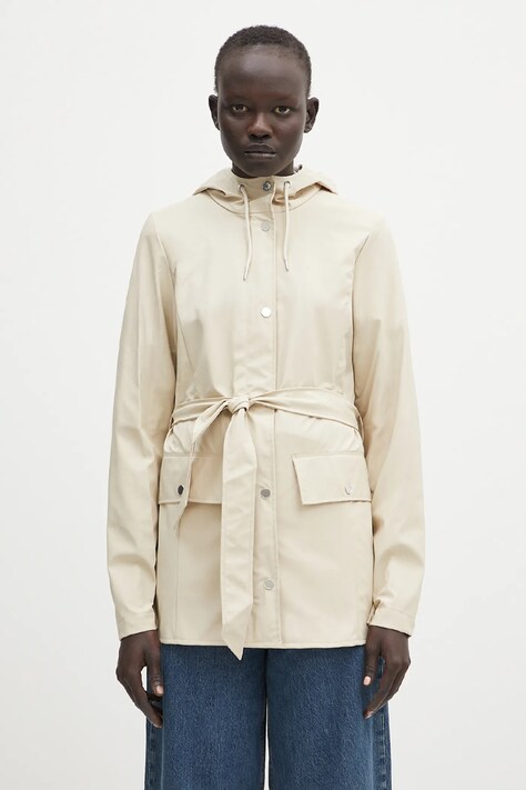 Куртка Rains Curve Jacket W3 цвет бежевый переходная 12100.26