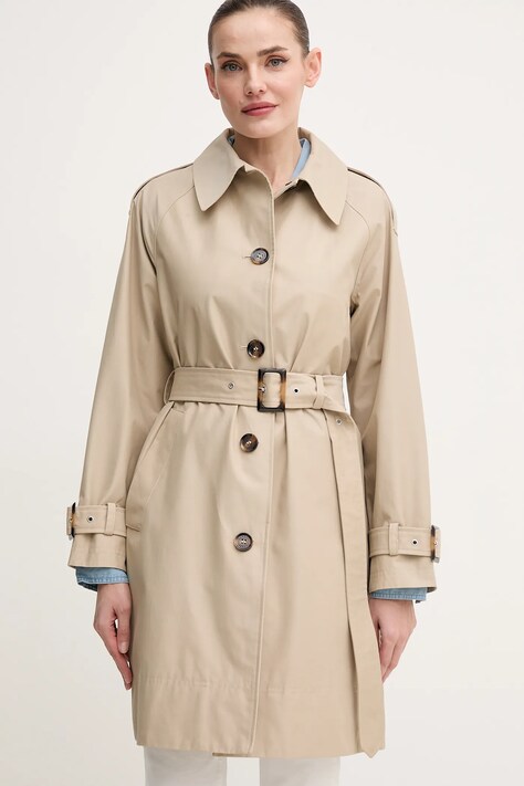 Barbour trenci MAIA femei, culoarea bej, de tranzitie, LSP0211