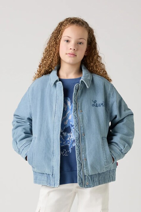 Dětská riflová bunda Levi's RETRO DENIM TRUCKER modrá barva, 4EM275
