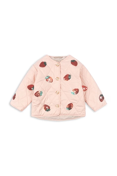Dětská bunda Konges Sløjd FLORA JACKET růžová barva, KS102812