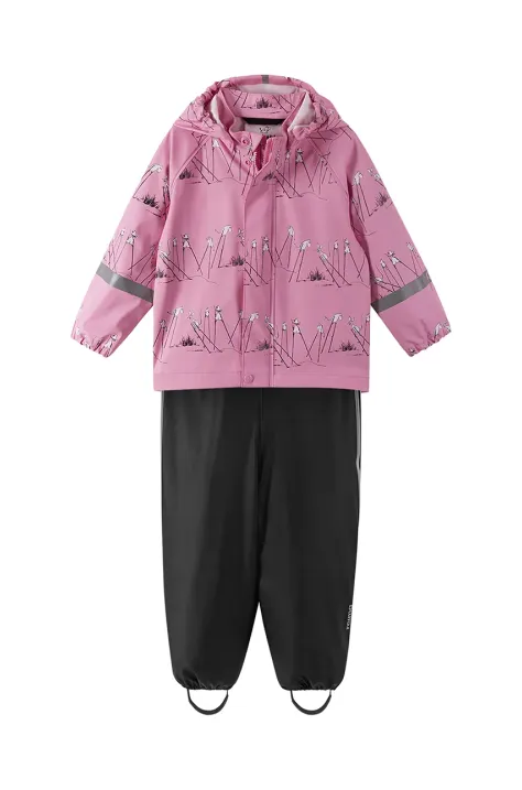 Παιδικό σετ Reima Moomin Plask χρώμα: ροζ, 5100021M