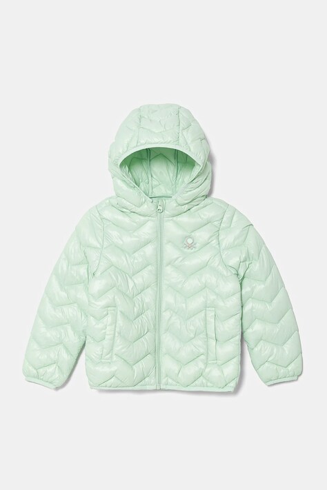 Dječja jakna United Colors of Benetton boja: zelena, 21INGN02Z