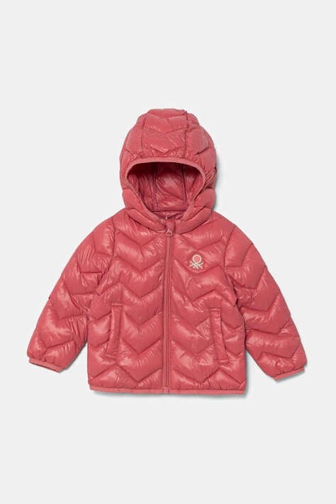 Detská bunda United Colors of Benetton ružová farba, 21INGN02Z
