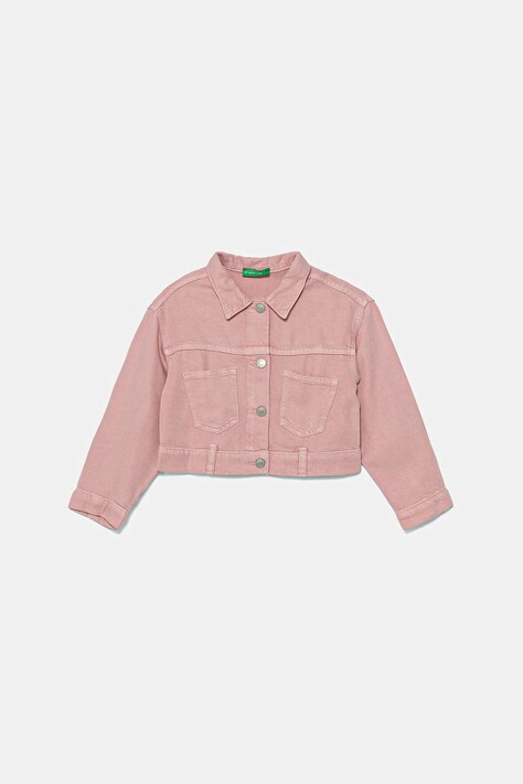 Детская куртка United Colors of Benetton цвет розовый 21AQCN060