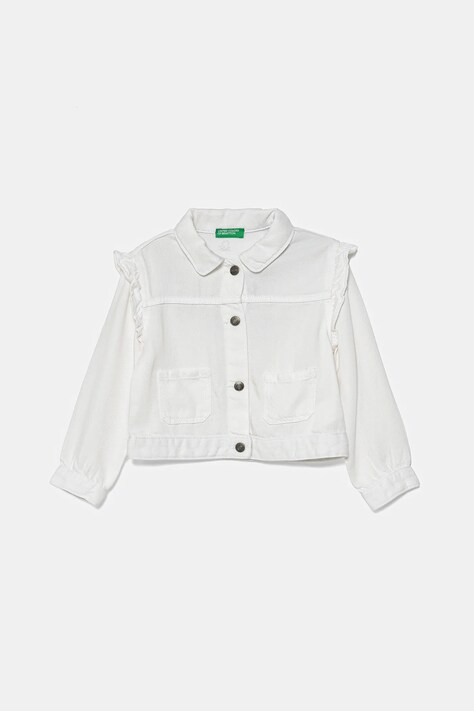 Детско яке United Colors of Benetton в бяло 21AQGN03Q