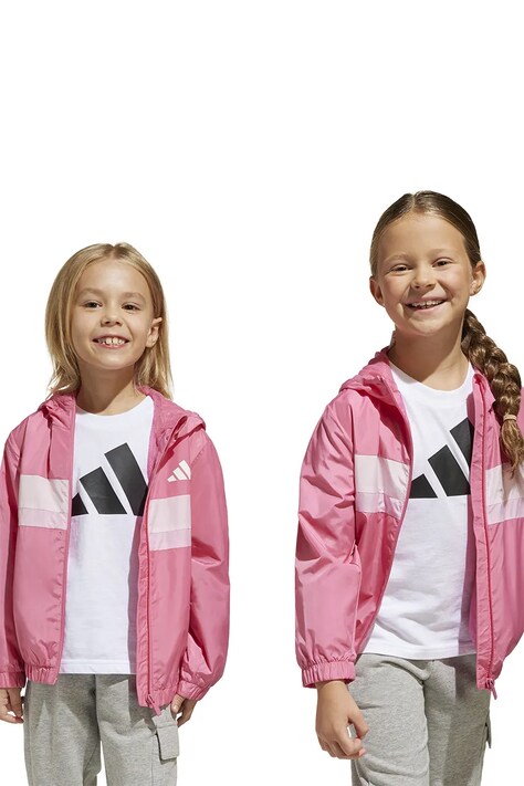 Детская куртка adidas цвет розовый JD0023
