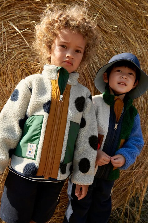 Liewood geaca copii Noam Pile Jacket culoarea bej, LW20017