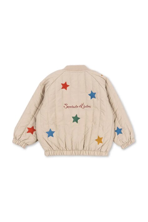 Детская куртка-бомбер Konges Sløjd JUNO BOMBER JACKET цвет бежевый KS102313