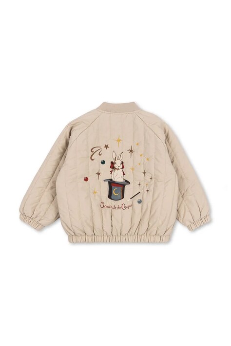 Konges Sløjd geacă bomber pentru copii JUNO BOMBER JACKET culoarea bej, KS102313