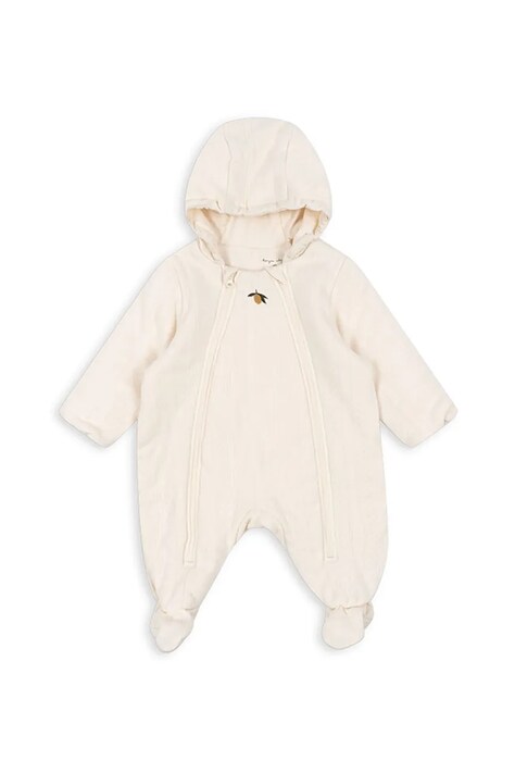 Overal pre bábätká Konges Sløjd MINNA PADDED ONESIE béžová farba, KS102753
