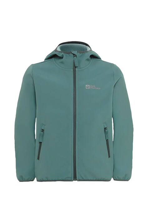 Дитяча куртка Jack Wolfskin FOURWINDS JACKET KIDS колір зелений A61854