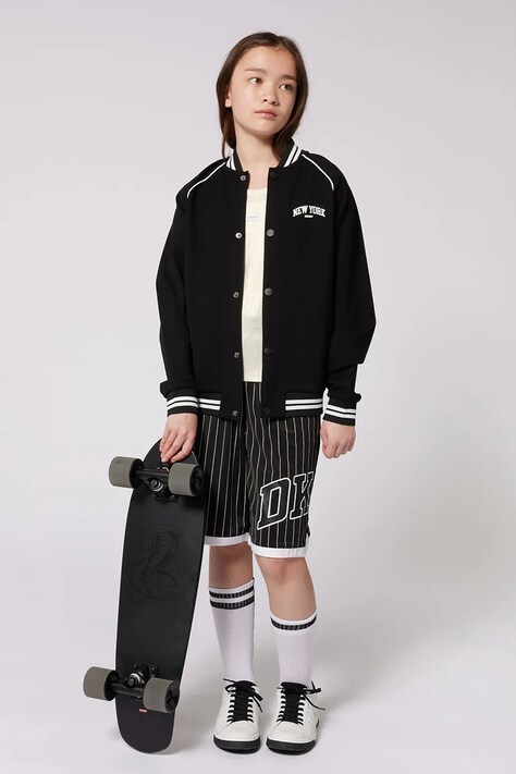 Dkny kurtka bomber dziecięca kolor czarny D62232