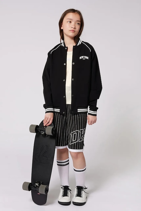 Otroška bomber jakna Dkny črna barva, D62232