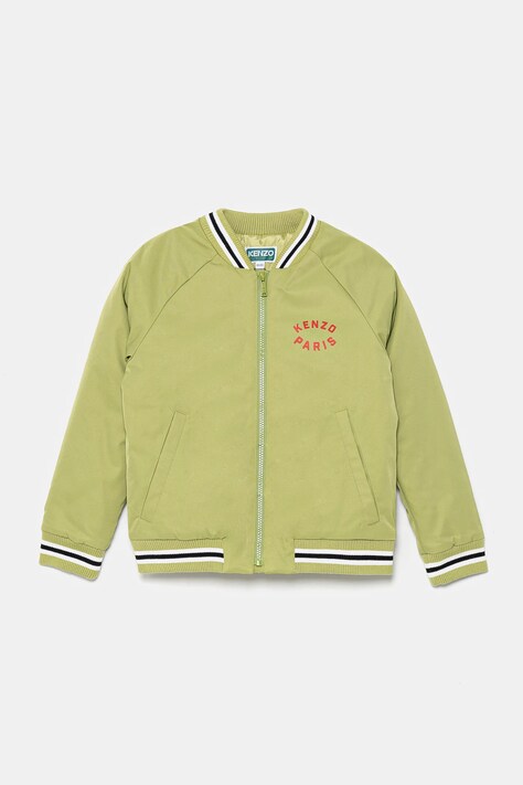 Kenzo Kids geaca bomber pentru copii culoarea verde, K61171