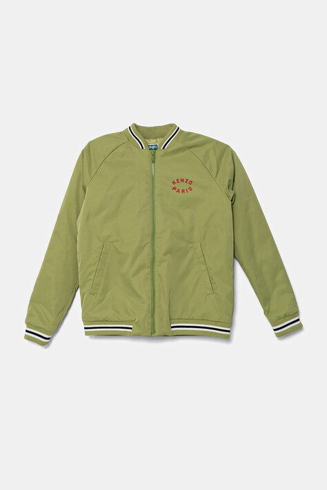 Детско яке бомбър Kenzo Kids в зелено K61171