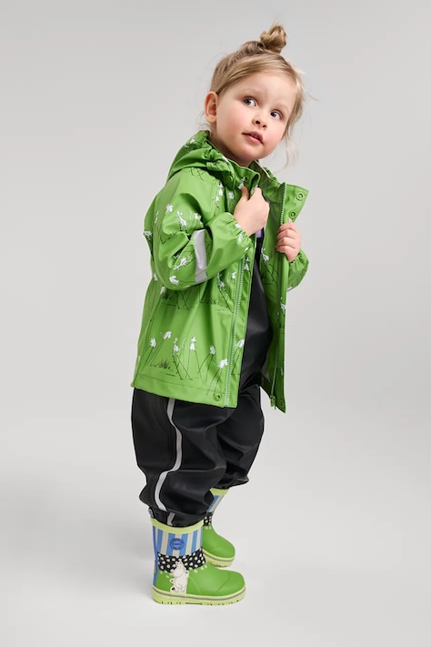 Dětská souprava Reima Moomin Plask zelená barva, 5100021M