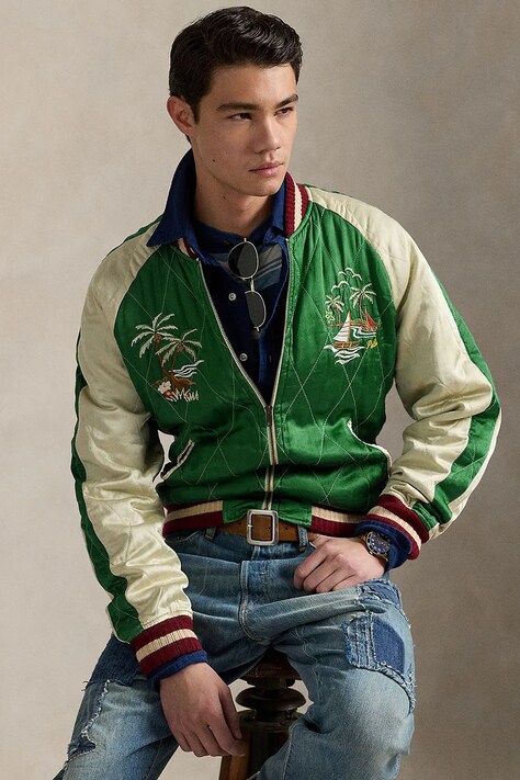 Яке Polo Ralph Lauren в зелено преходен модел 710955795