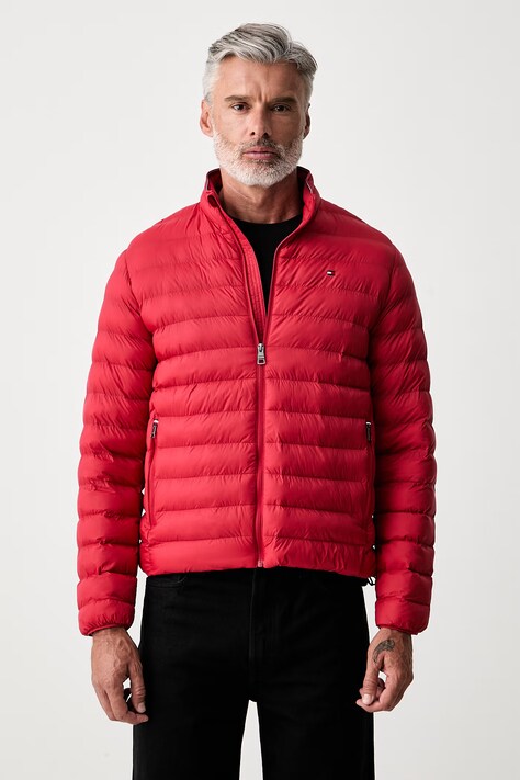 Tommy Hilfiger kurtka pikowana męska czerwona MW0MW37634