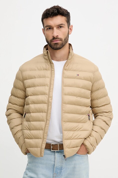 Tommy Hilfiger rövid kabát bordó, átmeneti, MW0MW37634