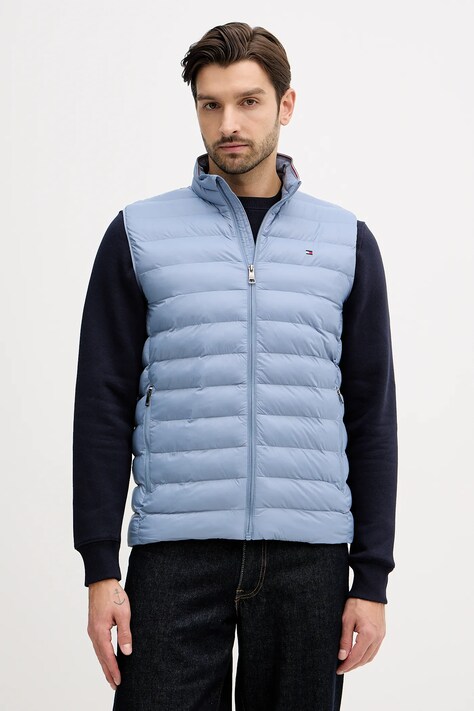 Tommy Hilfiger bezrękawnik męski kolor niebieski przejściowy MW0MW37677