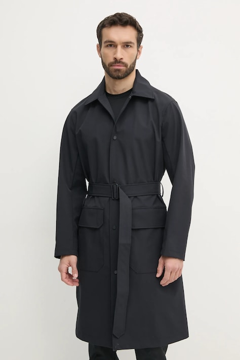Plašč Armani Exchange moški, mornarsko modra barva, XM000414 AF13132